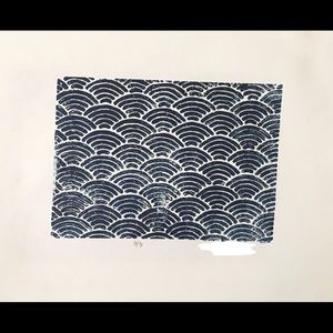 Japanese Wave-Patterned Art Block Linoleum Print